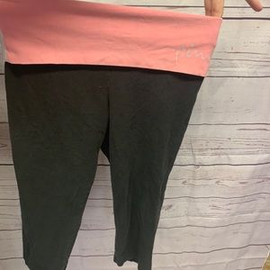Pink yoga capris